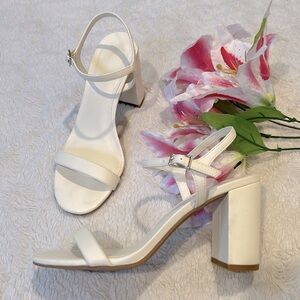 BP (Nordstrom) Ivory Block Heel Sandals